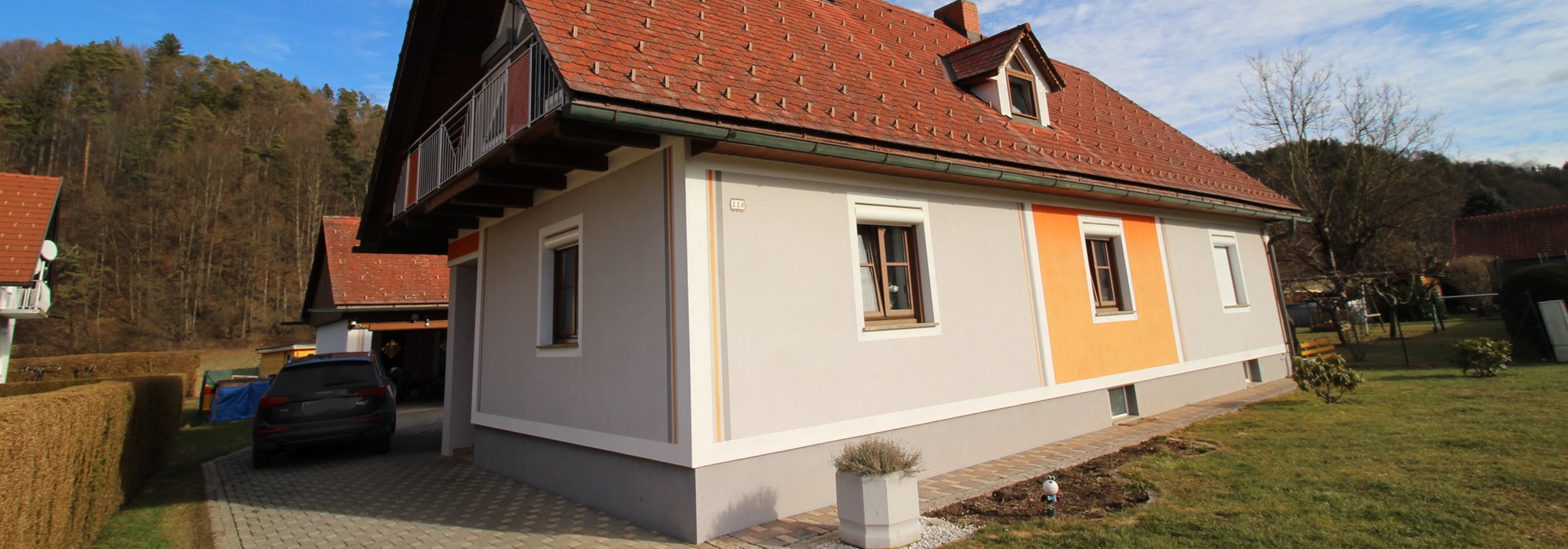 Sonnig und ruhig gelegenes, gepflegtes Wohnhaus mit ca. 135 m2 und 1007 m2 Grundfläche in 8454 Arnfels zu verkaufen